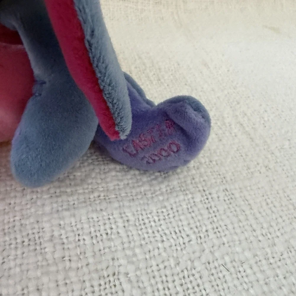 Disney Store Eeyore Butterfly Beanie Plush Easter 2000 Toy Vintage‎